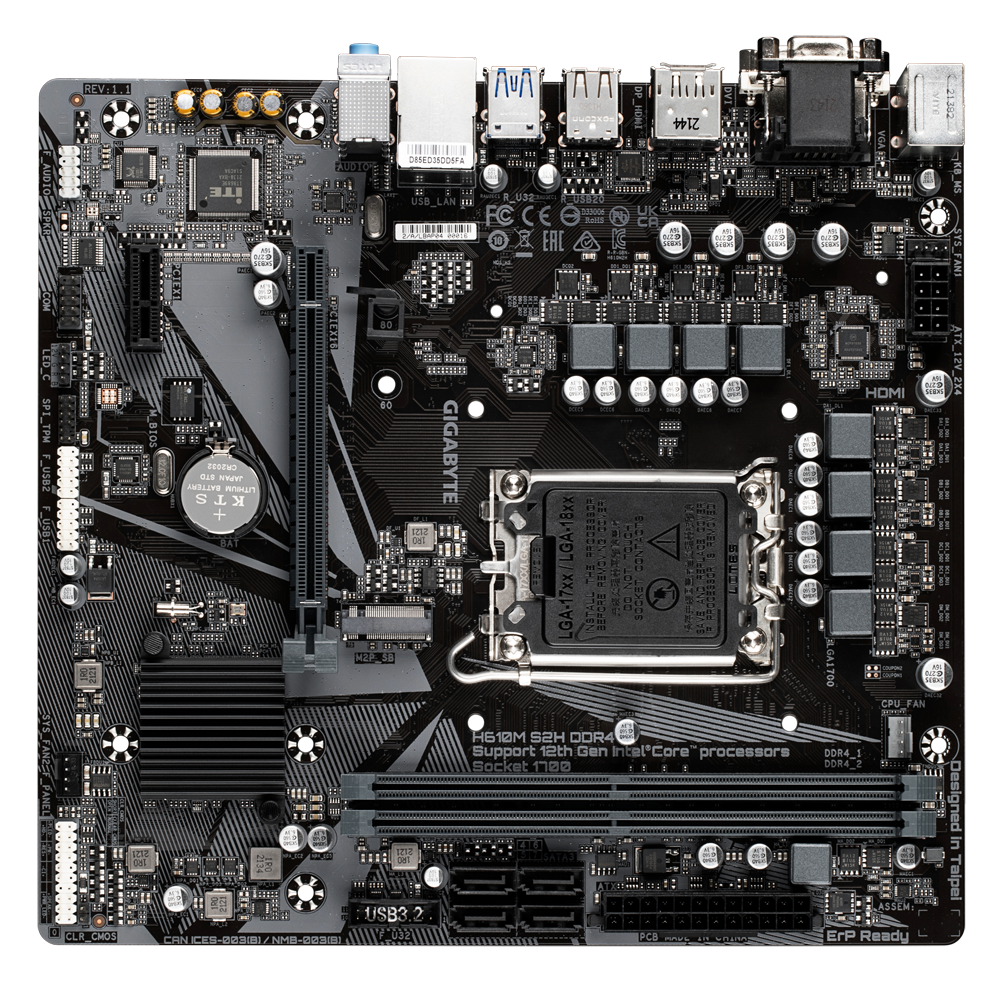 H610M S2H DDR4 　マザーボード　GIGABYTE　動作確認のみ2 H610M S2H DDR4 (rev. 1.1/1.3) 主な特徴 | マザーボード