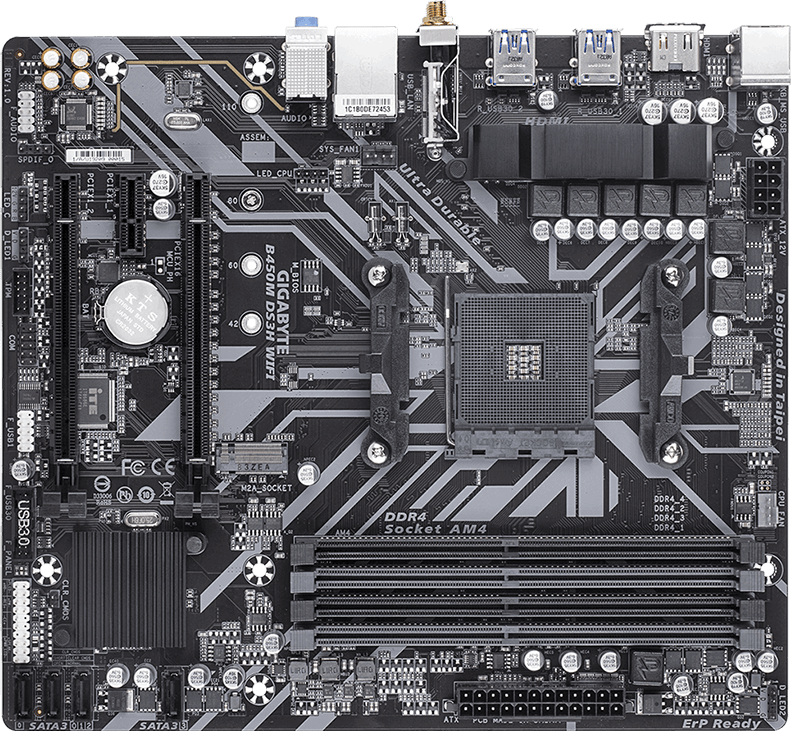 B450M DS3H WIFI (Rev. 1.4) Motherboard - GIGABYTE India
