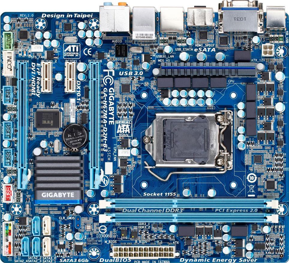 Moederbord - GA-H67MA-D2H-B3