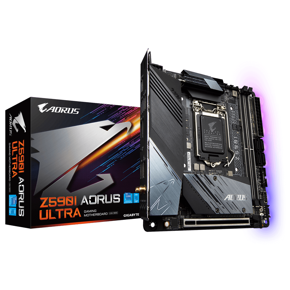 定番 GIGABYTE Z590I AORUS ULTRA Rev.1.0 マザーボード MiniITX