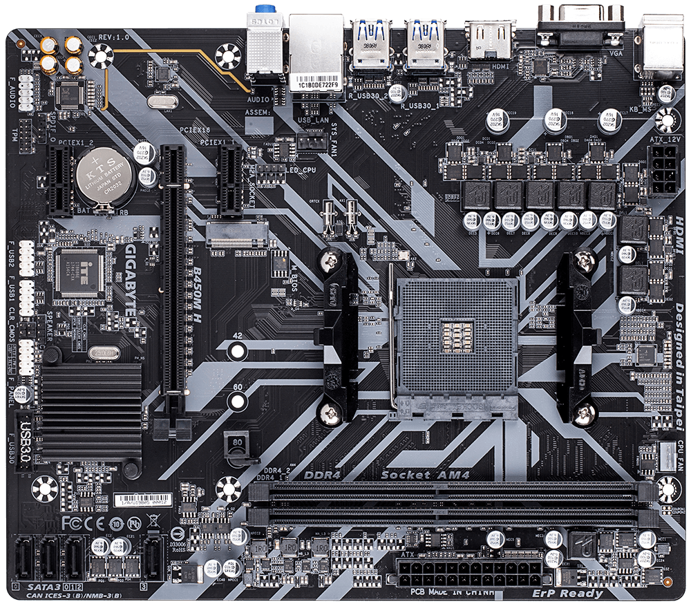 GIGABYTE B450M H Motherboard GIGABYTE