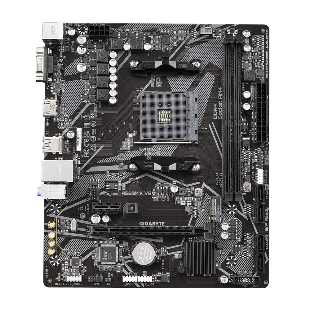 MotherBoard GIGABYTE A520M K V2, Socket AM4 – COMPUTER HOUSE