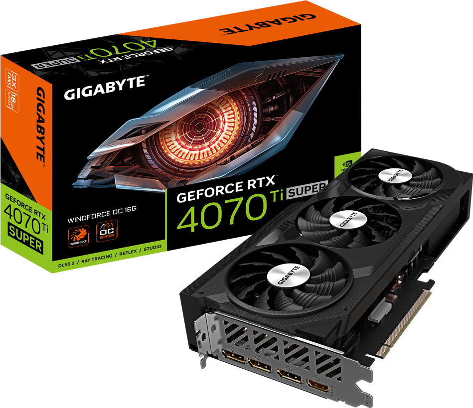 グラフィックボード・グラボ・ビデオカード GIGABYTE GeForce RTX 4070 Ti SUPER 16GB GeForce RTX™ 4070 Ti SUPER WINDFORCE OC 16G - GIGABYTE Global