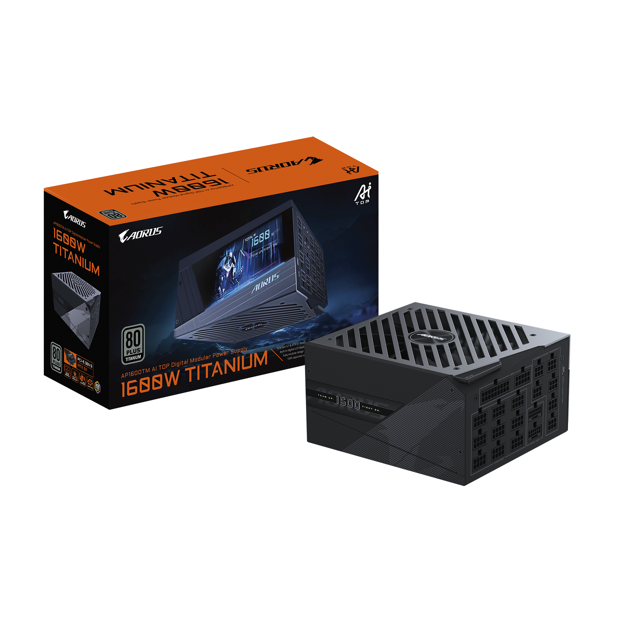 AORUS P1600W 80+ Titanium Modular PCIe 5.1 AI TOP