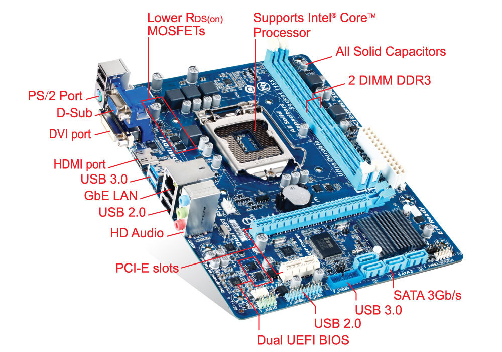 GA-H61M-USB3H (rev. 1.0) Gallery | Motherboard - GIGABYTE Global