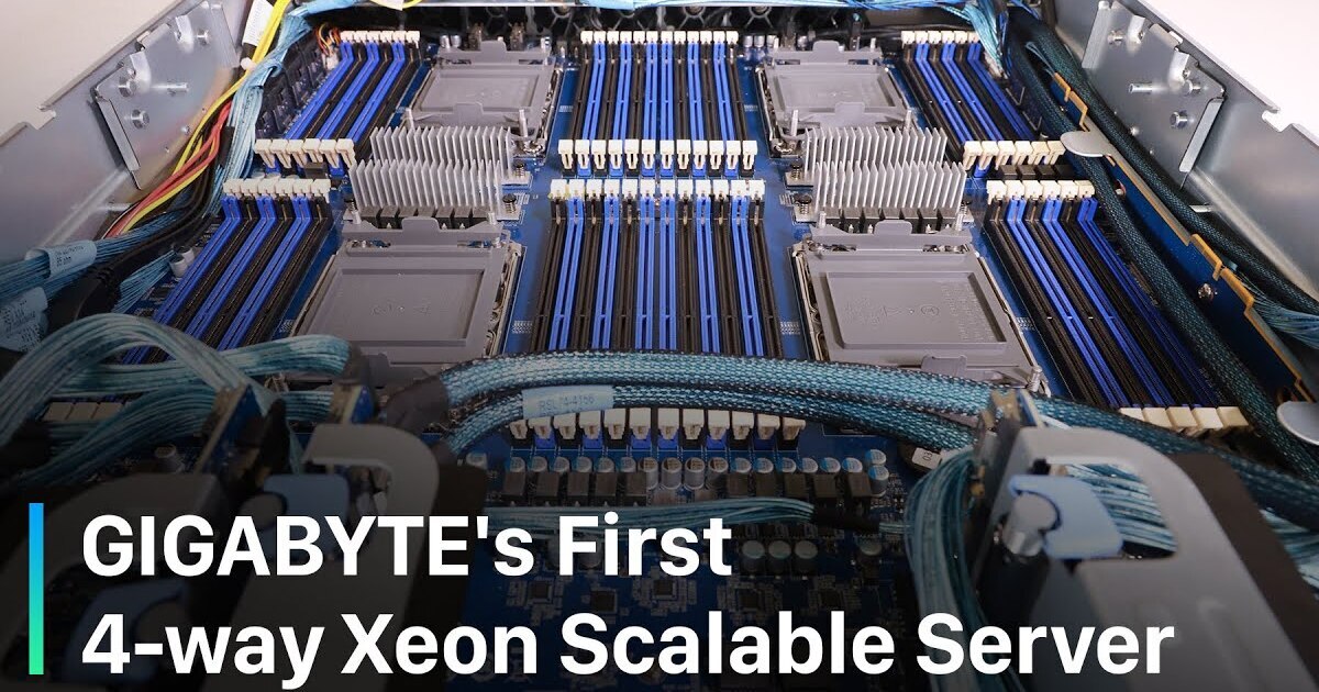 GIGABYTE's First 4-way Xeon Scalable Server
