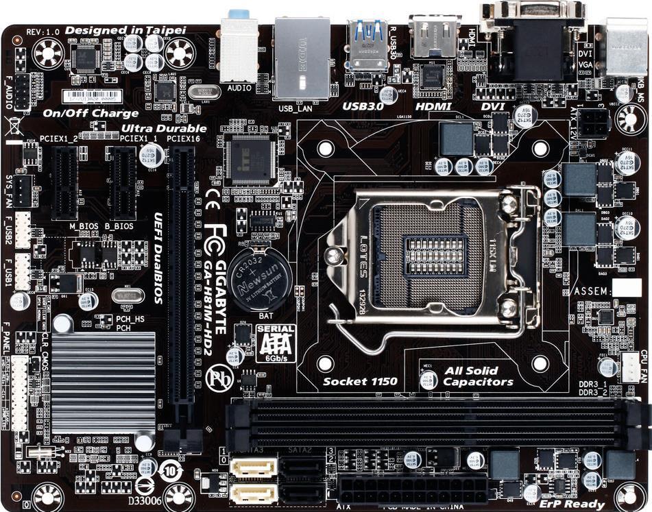 GA-H81M-HD2 (Rev. 1.0) Placas Base - GIGABYTE Spain