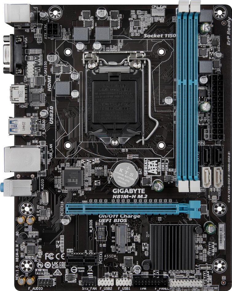 H81M-H M.2 (Rev. 1.0) Motherboard - GIGABYTE Global