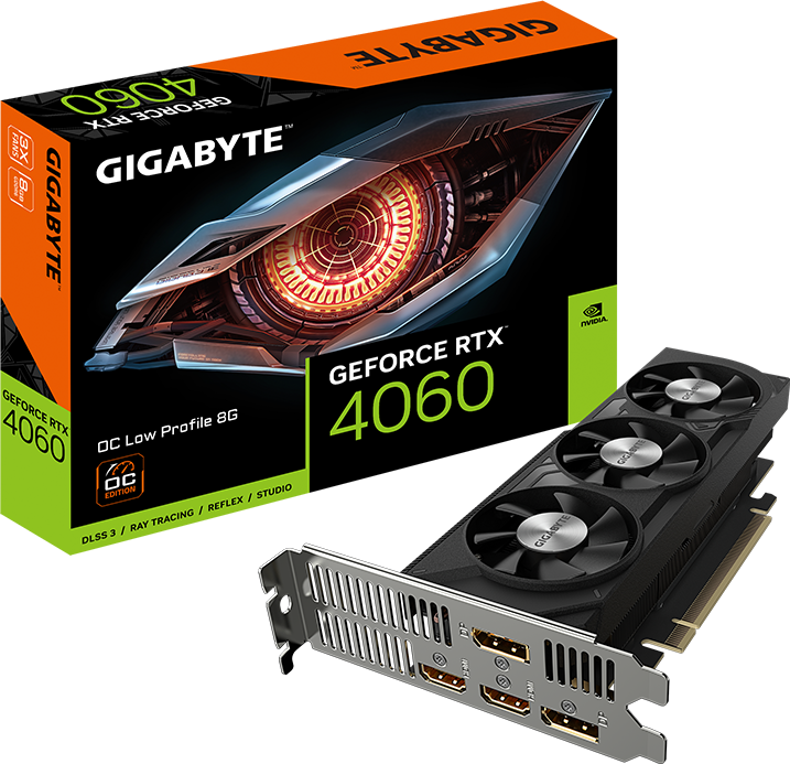 グラフィックボード・グラボ・ビデオカード GIGABYTE GEFORCE RTX 4060 OC Low Profile 36192