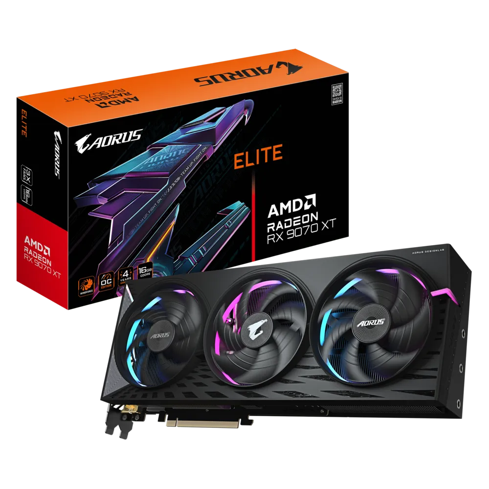 La prossima Gigabyte AORUS Radeon RX 9070 XT ELITE