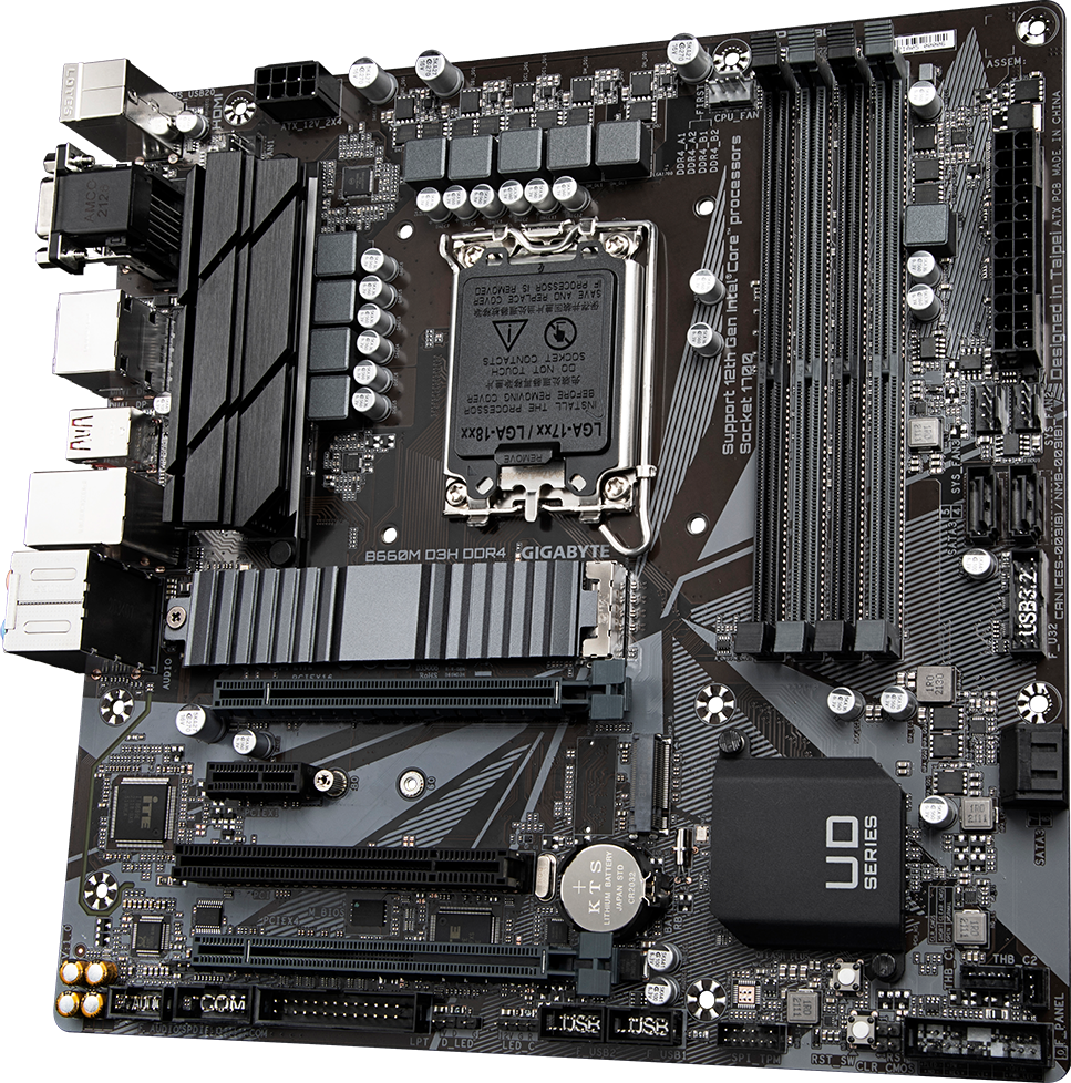 B660M D3H DDR4 (Rev. 1.0) マザーボード - GIGABYTE Japan