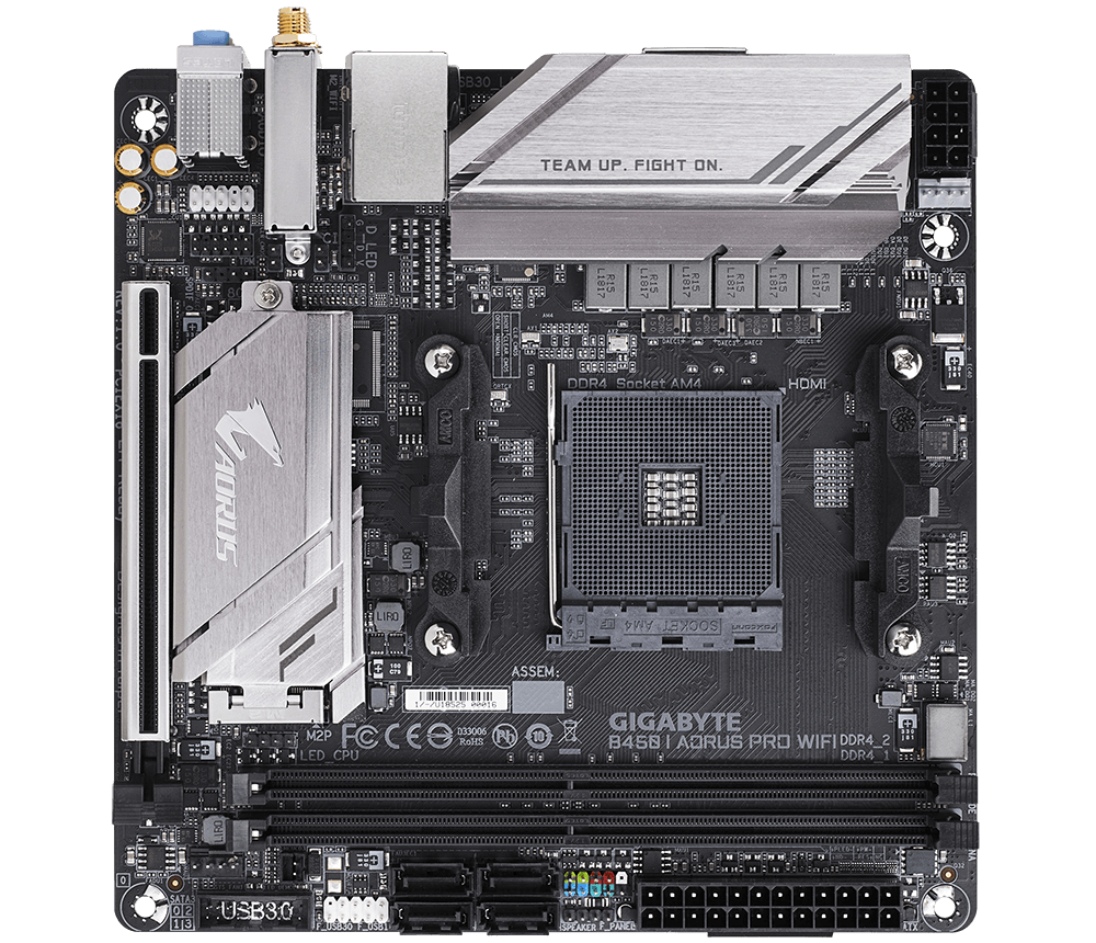 GIGABYTE B450 I AORUS PRO WiFi ITXマザーボード B450 I AORUS PRO WIFI (rev. 1.0) Key Features | Motherboard