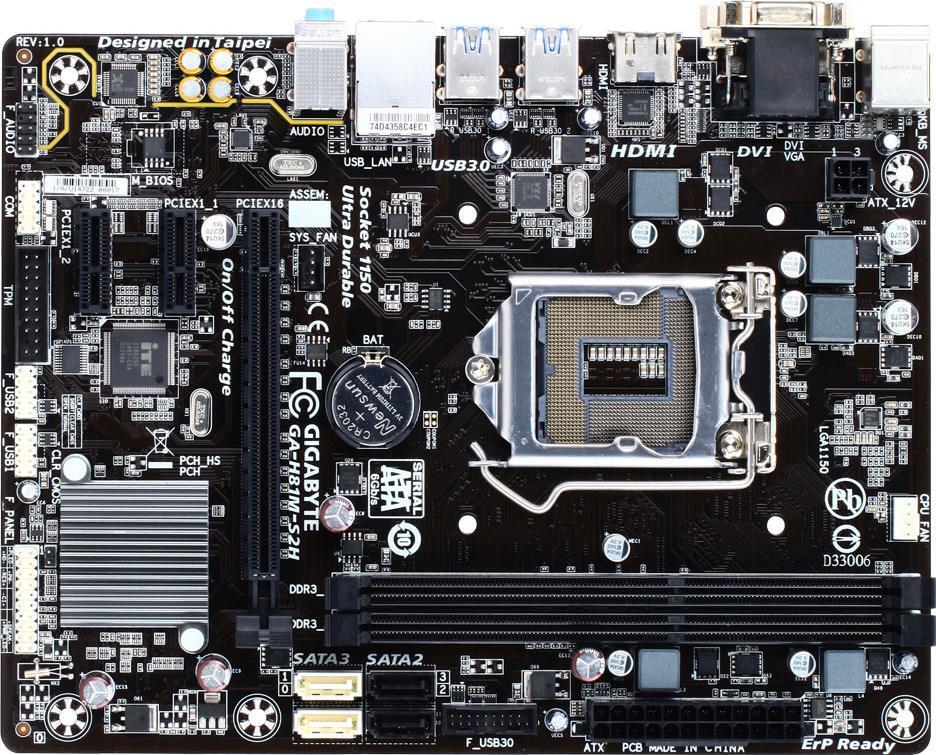 GA-H81M-S2H (Rev. 1.0) Plăci de bază - GIGABYTE Romania