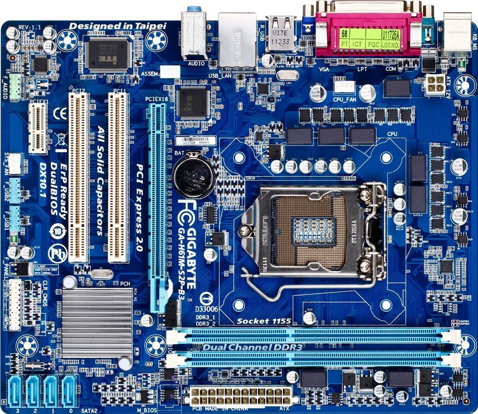 Motherboard - GA-H61M-S2P-B3