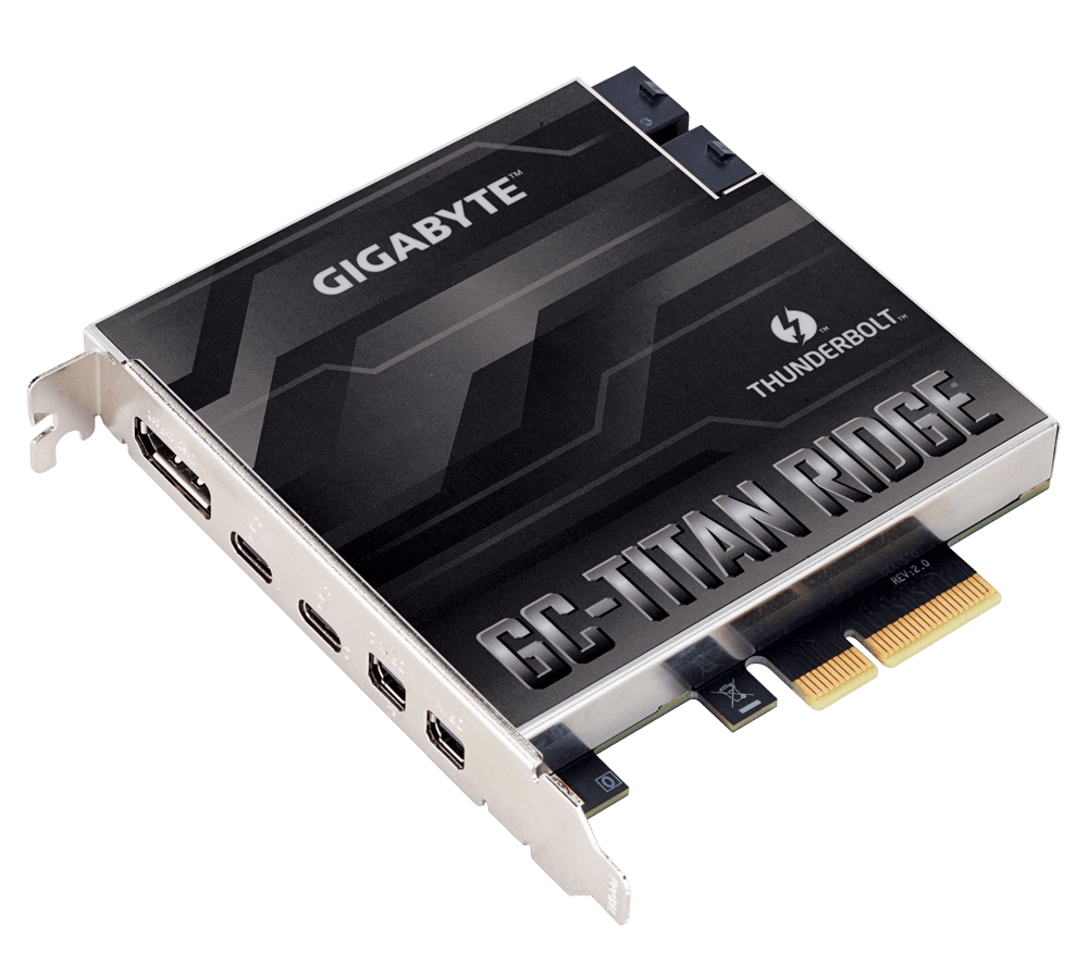 PCパーツ GIGABYTE GC-TITAN RIDGE Thunderbolt3 Gigabyte Titan Ridge Thunderbolt 3 FLASH SERVICE for Apple