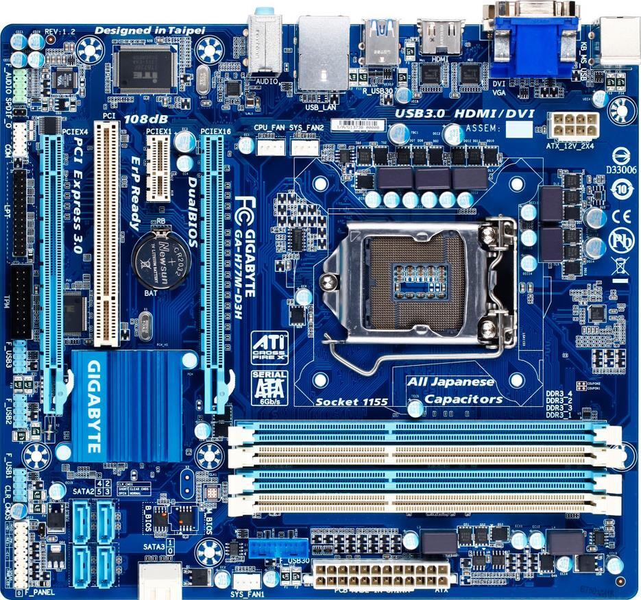 GA-H77M-D3H (Rev. 1.2) Motherboard Specifications - GIGABYTE Global