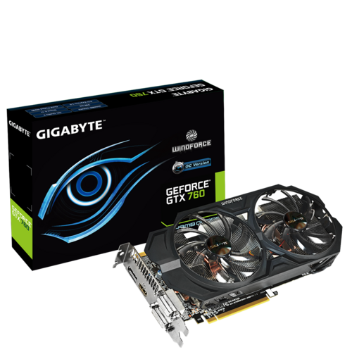 GIGABYTE　GTX760　N760WF2-2GDスマホ/家電/カメラ