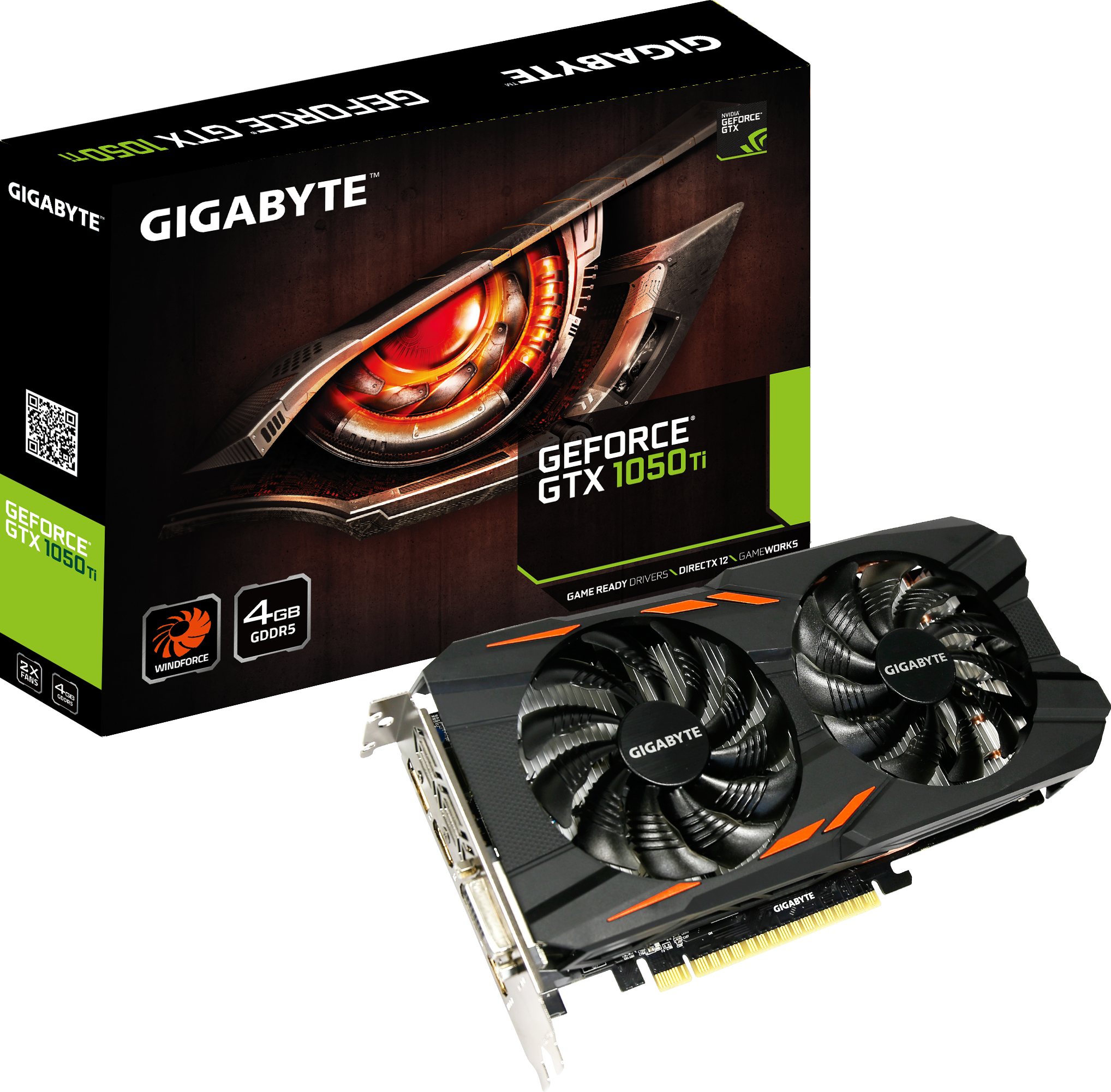Graphics Card - GeForce® GTX 1050 Ti Windforce 4G