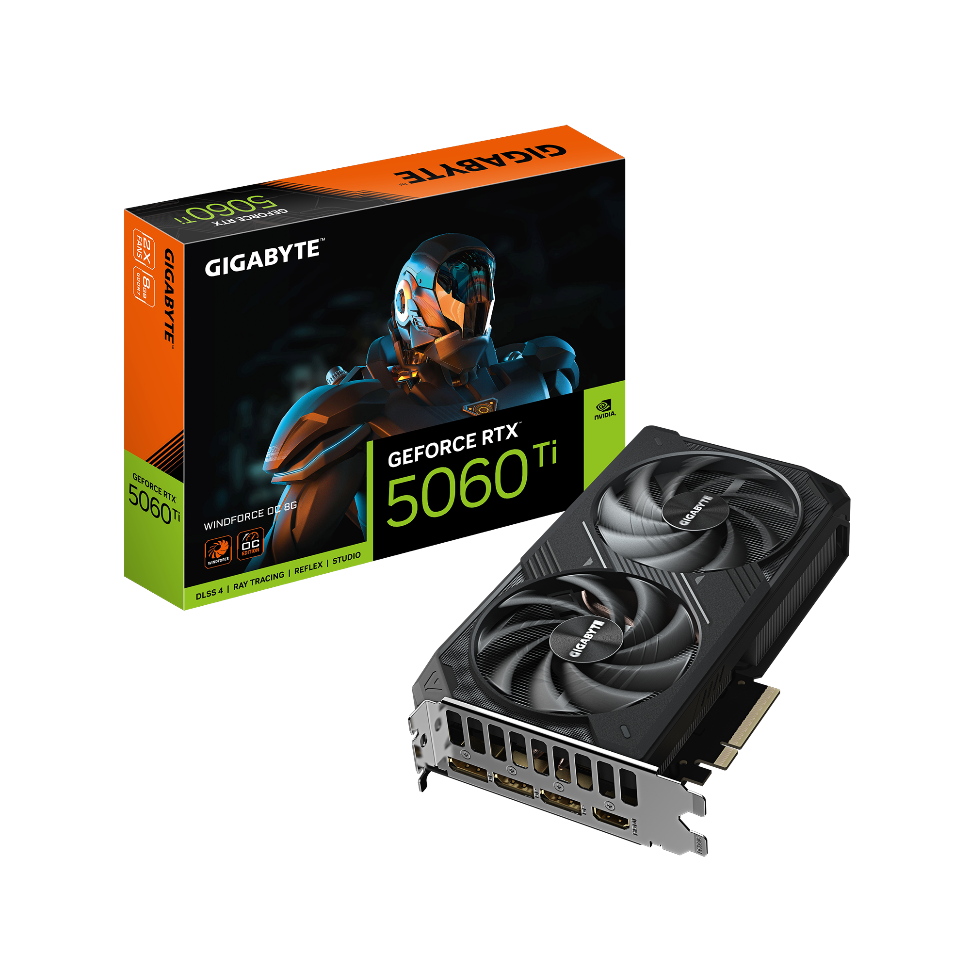 GeForce RTX™ 5060 Ti WINDFORCE OC 8G Key Features | Graphics GeForce RTX™ 5060 Ti WINDFORCE OC 8G Key Features | Graphics
