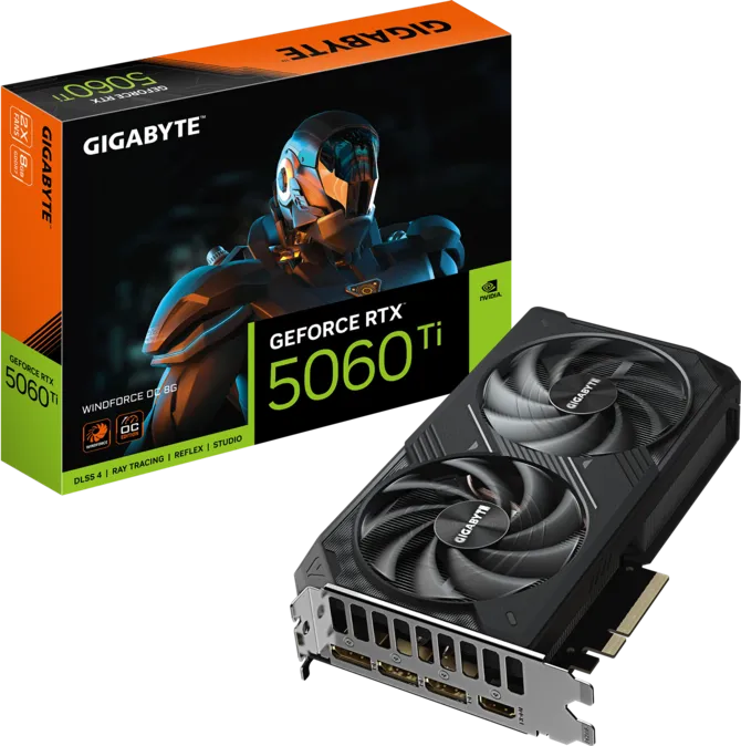 GIGABYTE RTX 5060 TI WINDFORCE OC 8GB GDDR7