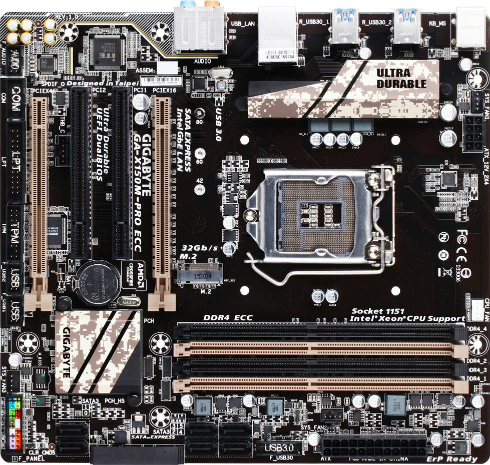 Motherboard - GA-X150M-PRO ECC