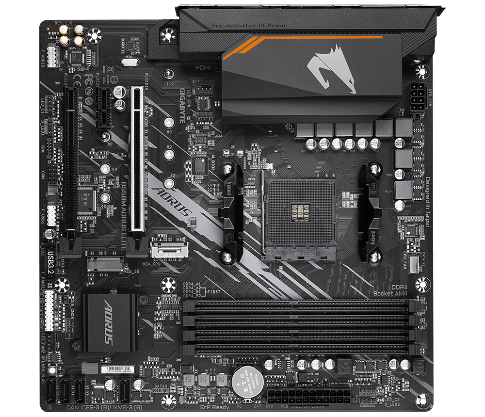 B550M AORUS ELITE (rev. 1.0/1.1/1.2) Características principales ...