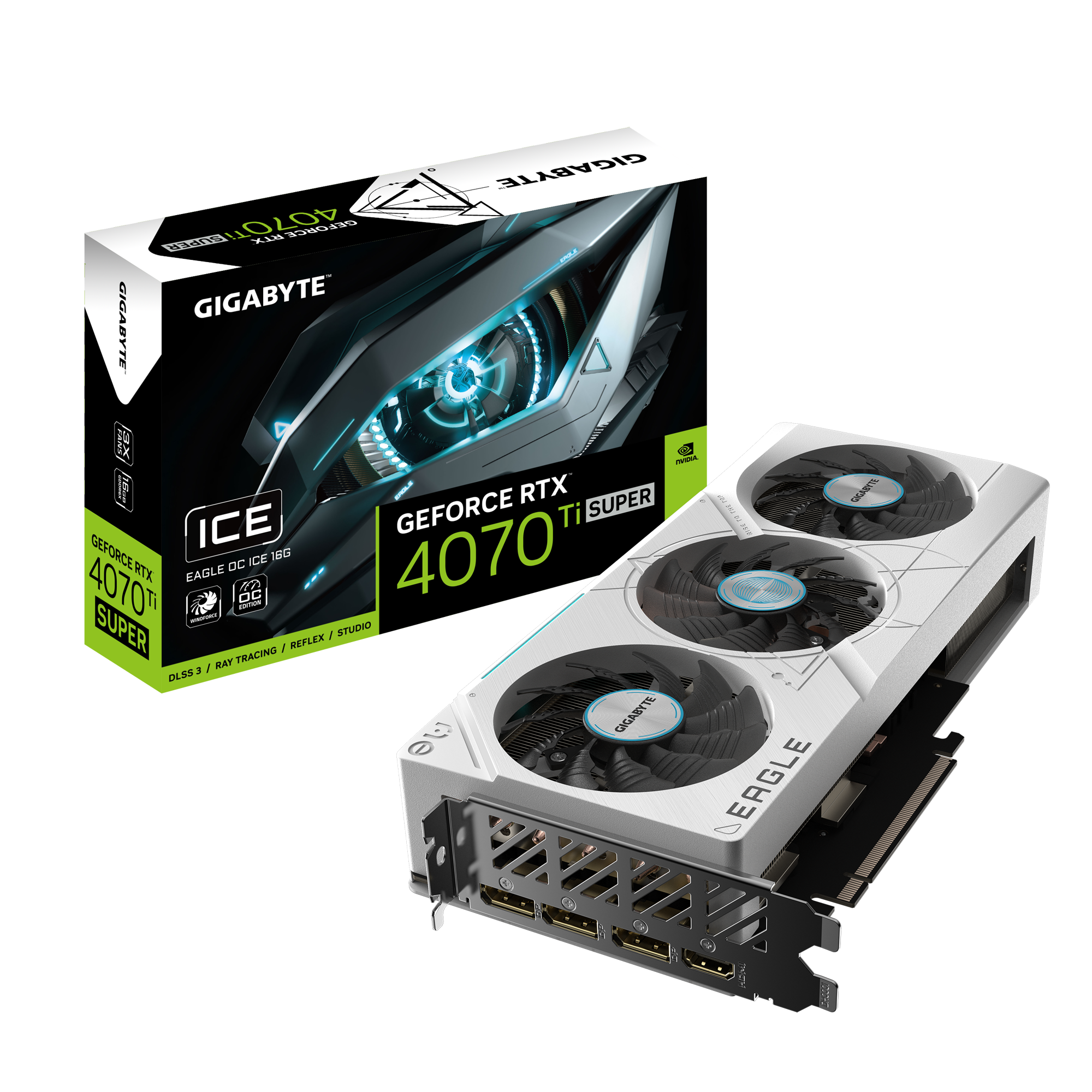 GeForce RTX™ 4070 Ti SUPER EAGLE OC ICE 16G｜AORUS