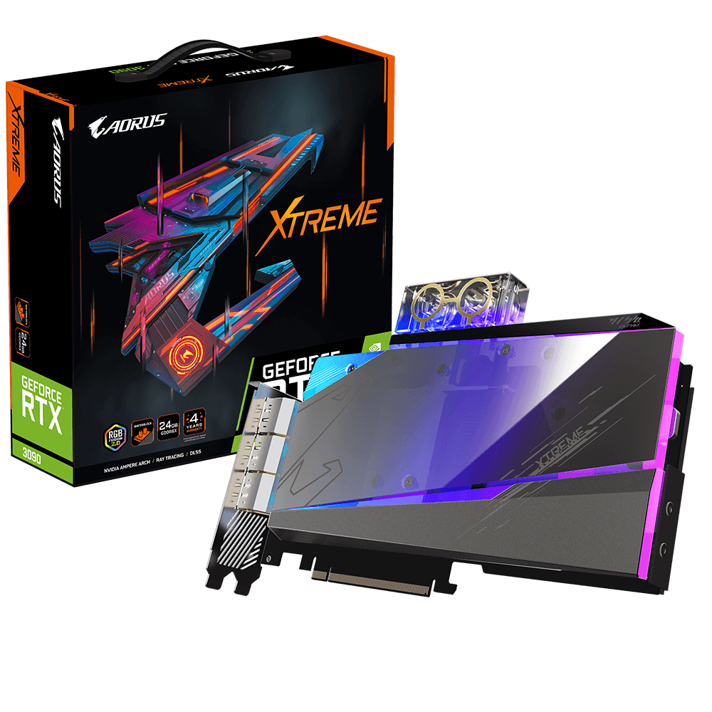 AORUS GeForce RTX™ 3090 XTREME WATERFORCE WB 24G 主な特徴 