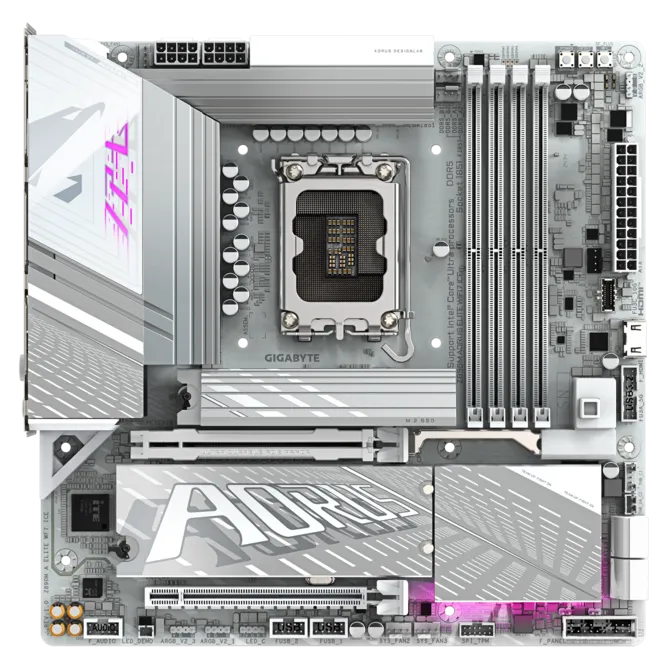 Komponentko: z890m a elite wf7 ice (z890. S1851. Matx. Ddr5)