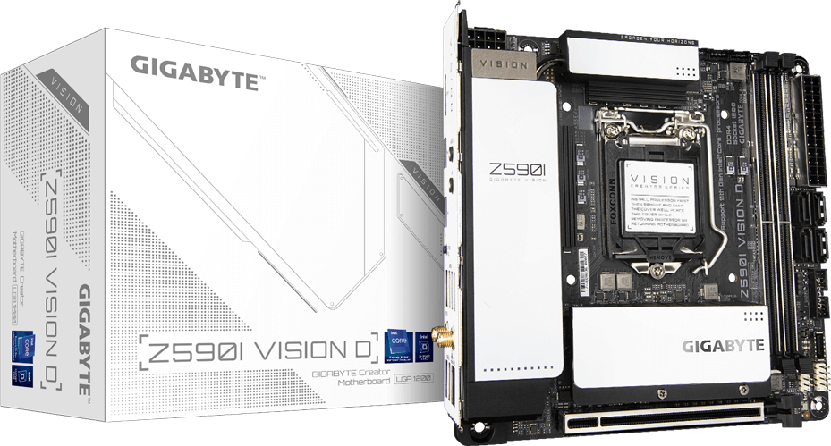 Z590I VISION D & intel i5-10500他セット Z590I VISION D (Rev. 1.0) - GIGABYTE Global