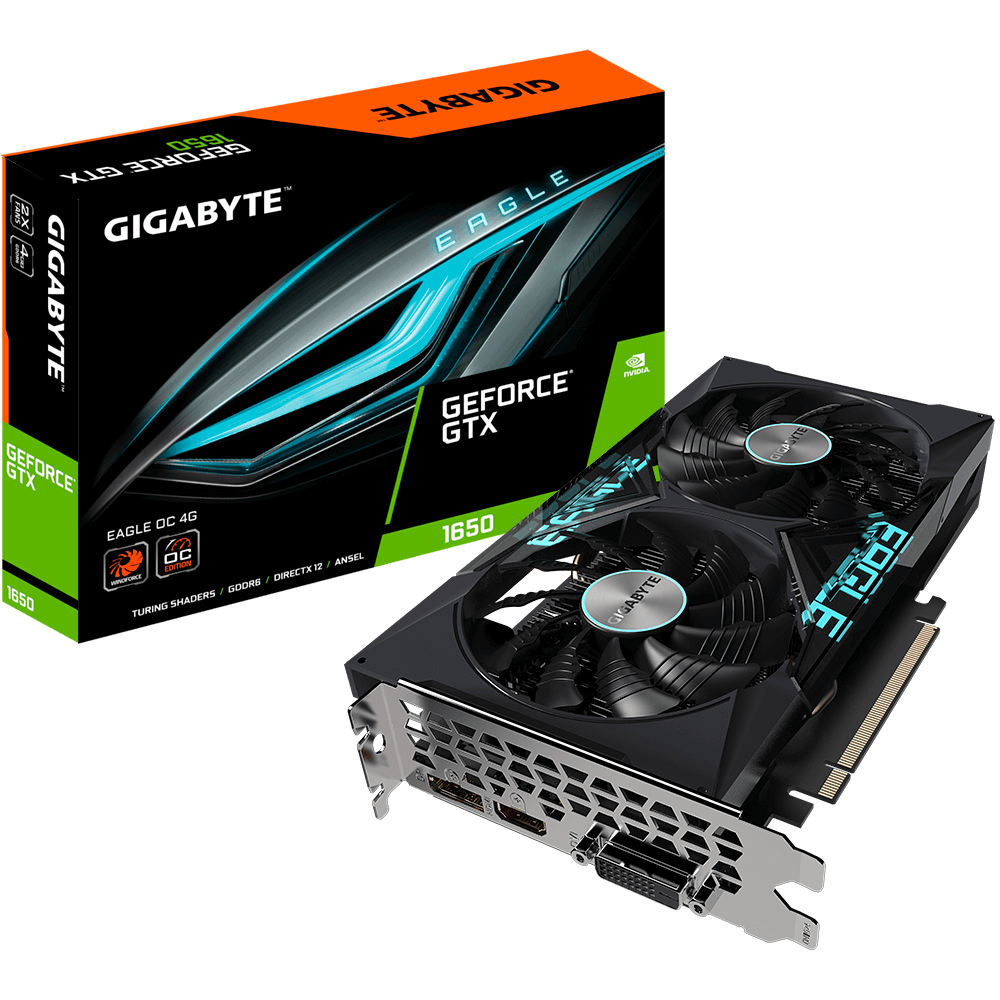 GeForce GTX 1650 D6 EAGLE OC 4G Support Graphics Card