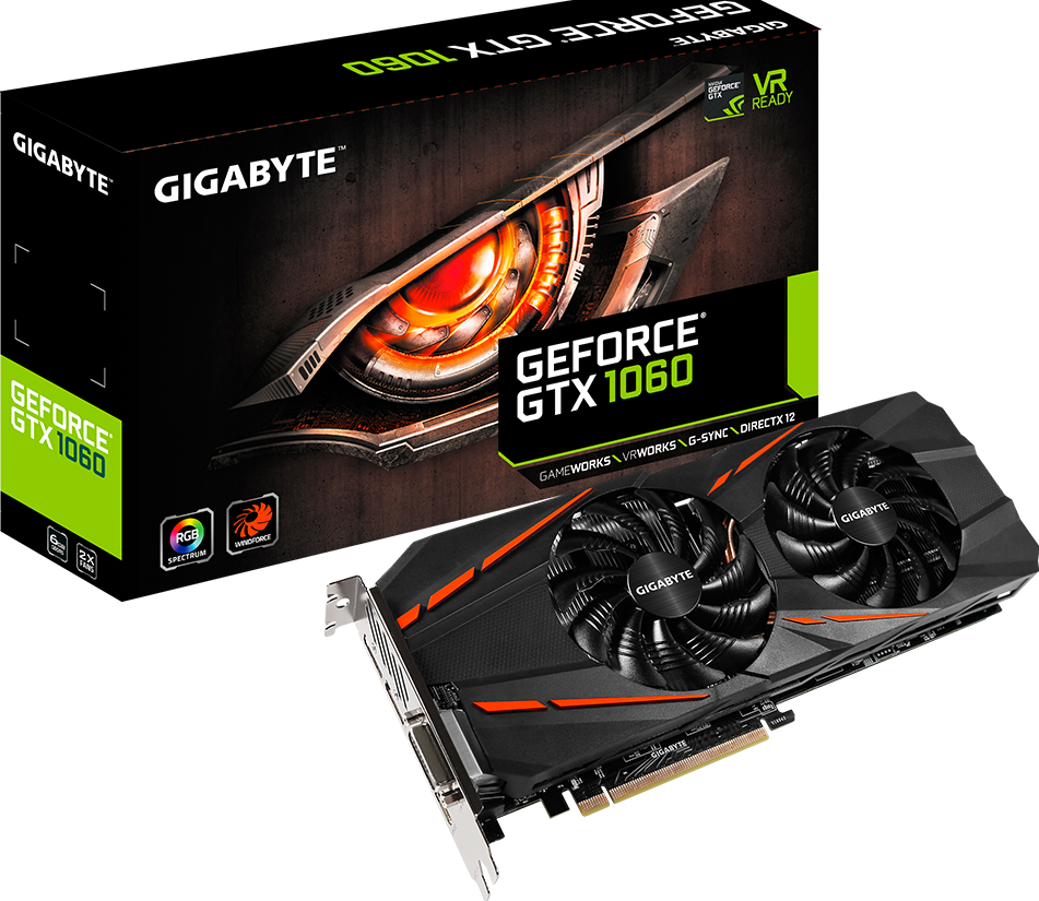 كروت الجرافيك - GeForce® GTX 1060 D5 6G