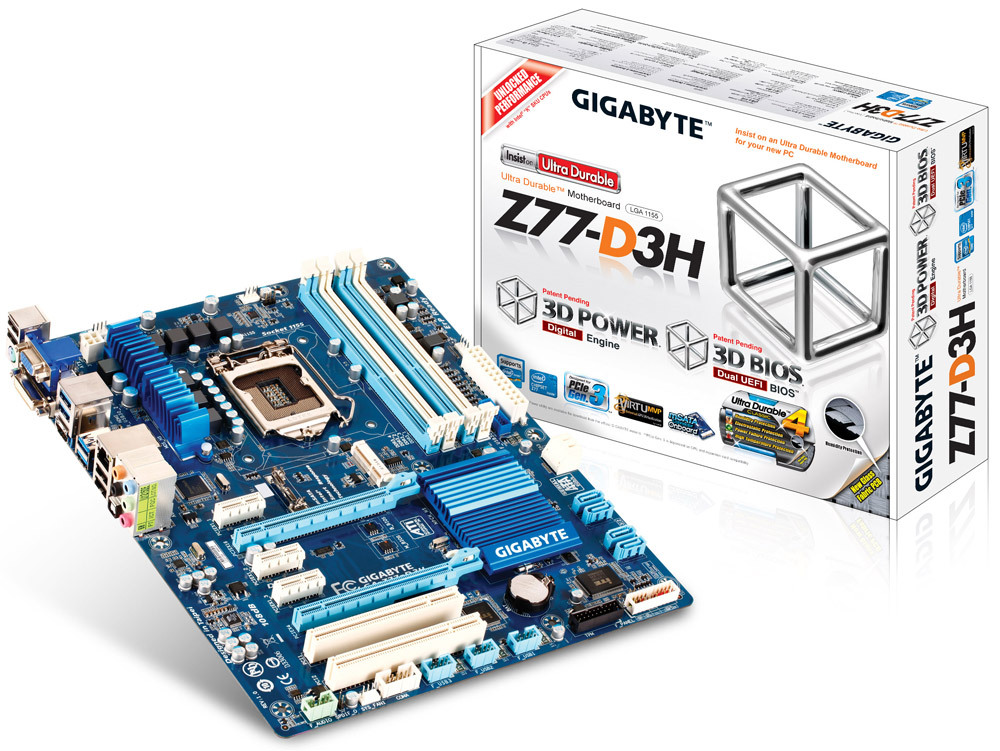 GIGABYTE　ATXマザーボード GA-Z77X-D3H