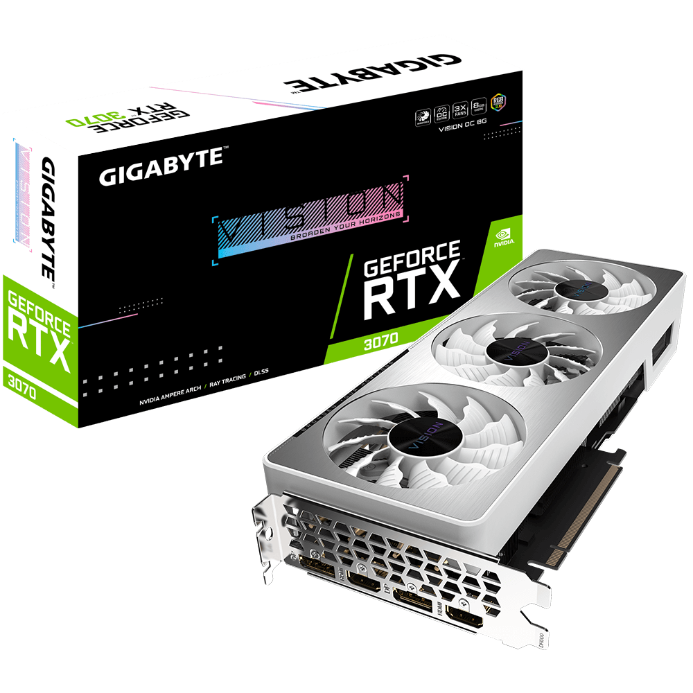 GIGABYTE GeForce RTX 3070 VISION OC 8G｜AORUS - GIGABYTE Россия