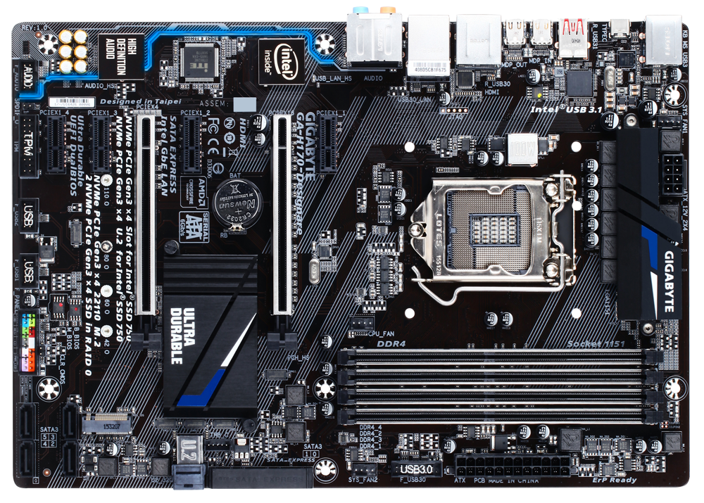 PCパーツ GIGABYTE - GIGABYTE GA-H170-Designare Png