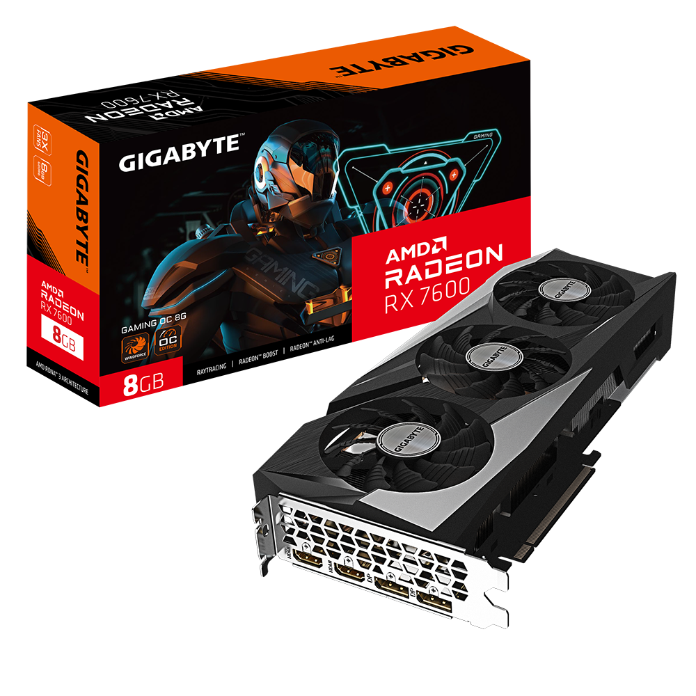 Radeon RX 7600 GAMING OC 8G AORUS GIGABYTE Columbia