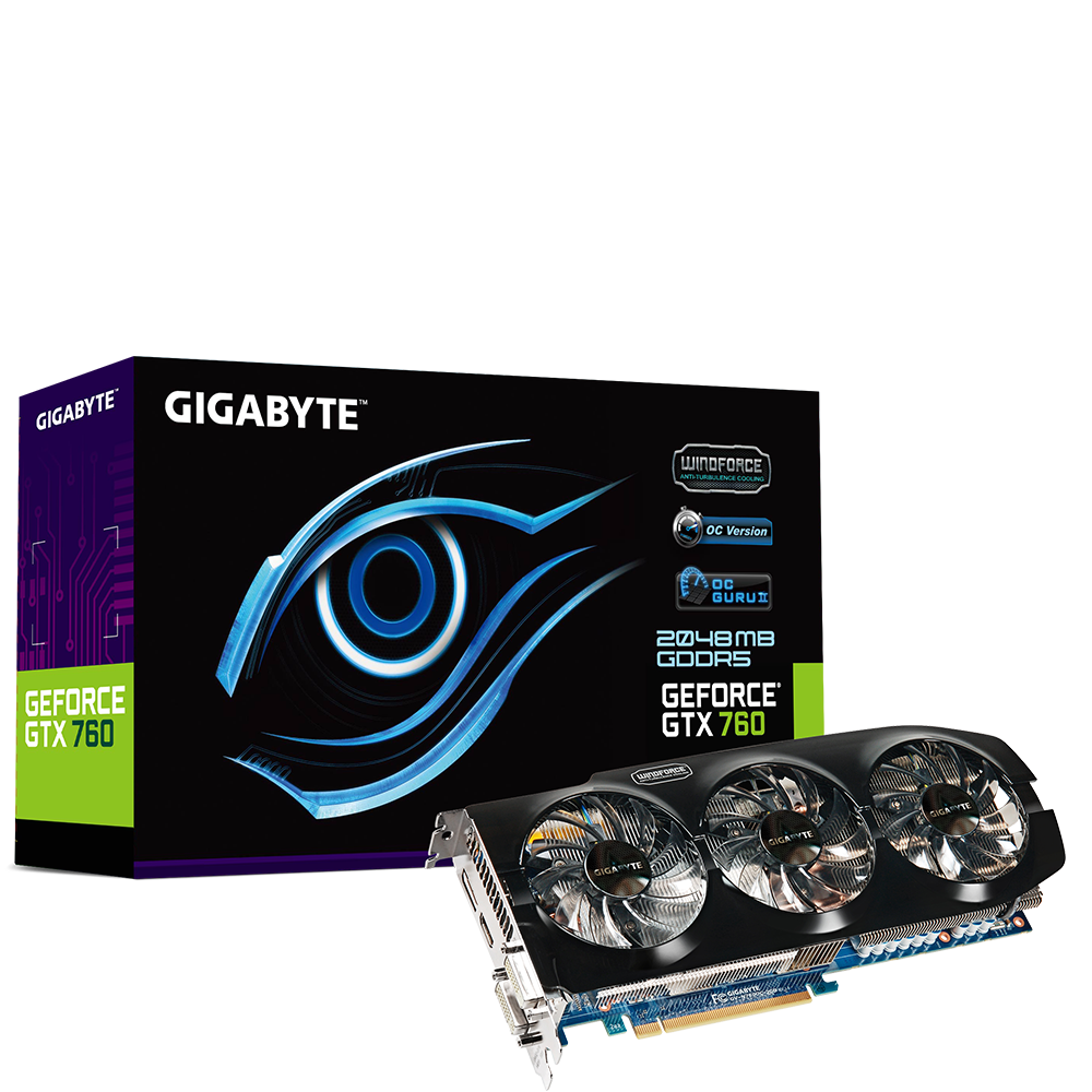 GIGABYTE　GTX760　N760WF2-2GDスマホ/家電/カメラ