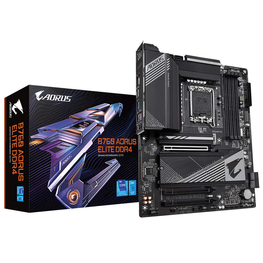 Gigabyte B760 AORUS Elite motherboard with DDR4 memory support has been  pictured 