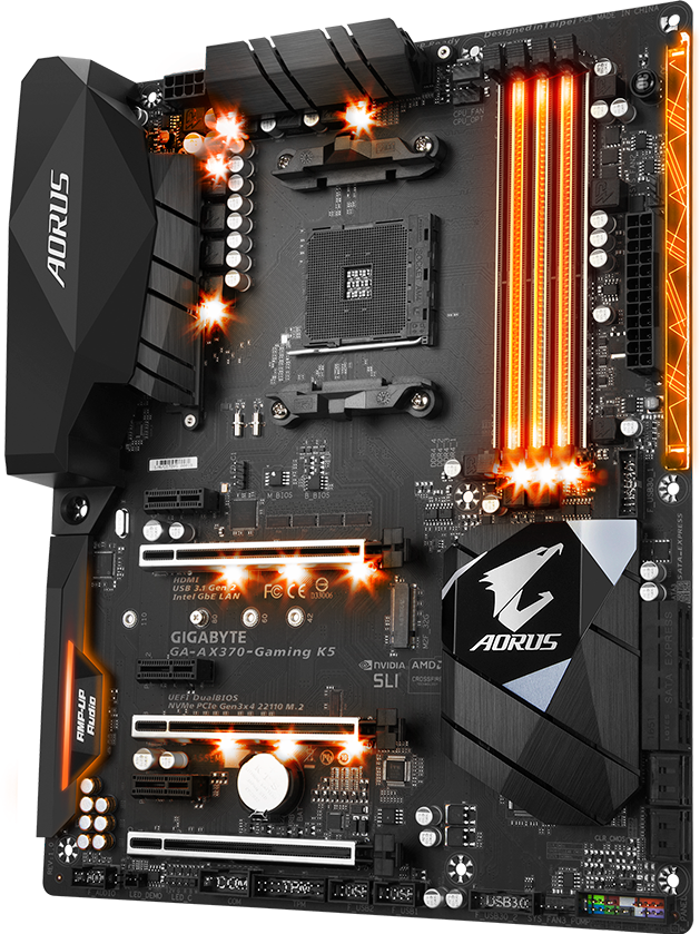 GA-AX370-Gaming K5 (Rev. 1.x) マザーボード 仕様 - GIGABYTE Japan