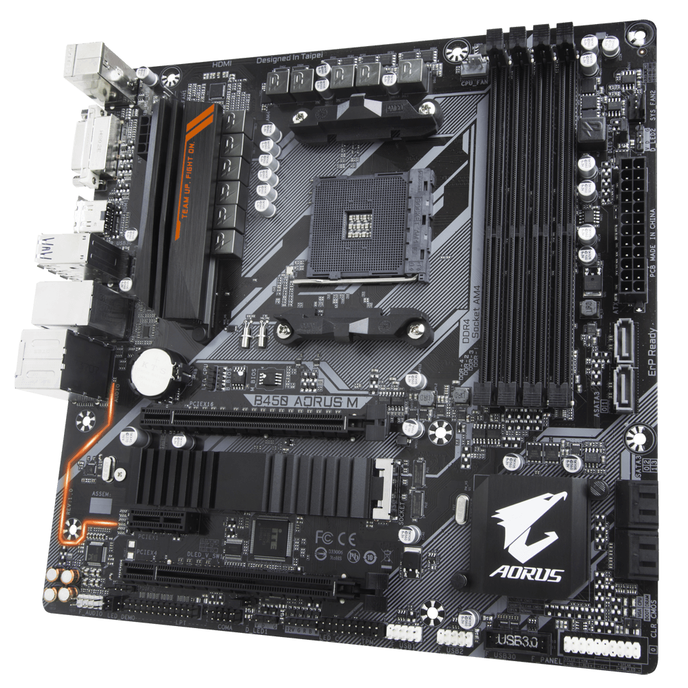 マザーボード GIGABYTE B450 Aorus M B450 AORUS M (rev. 1.x) Key Features | Motherboard