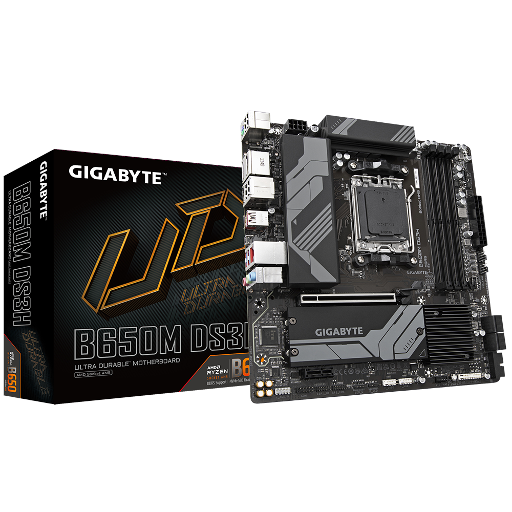 Gigabyte B650M DS3H UD AM5 Motherboard Grey PC
