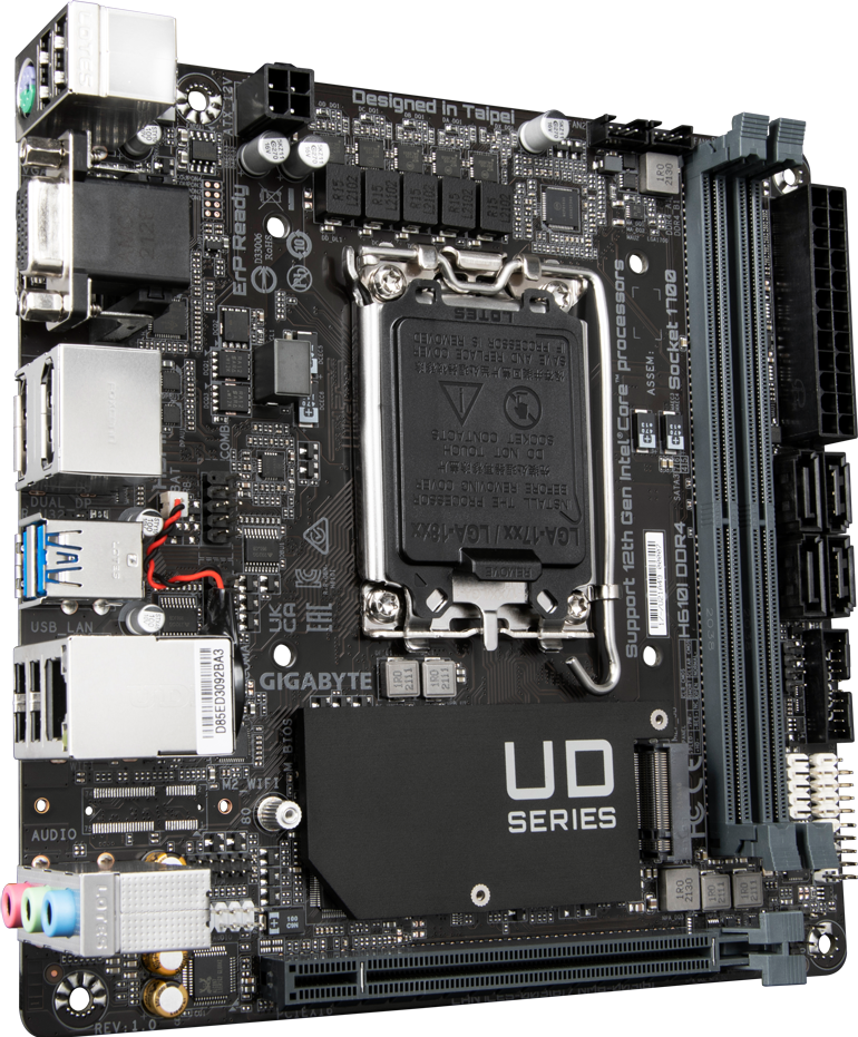 マザーボード GIGABYTE H610I DDR4 H610I DDR4 (Rev. 1.0) マザーボード - GIGABYTE Japan