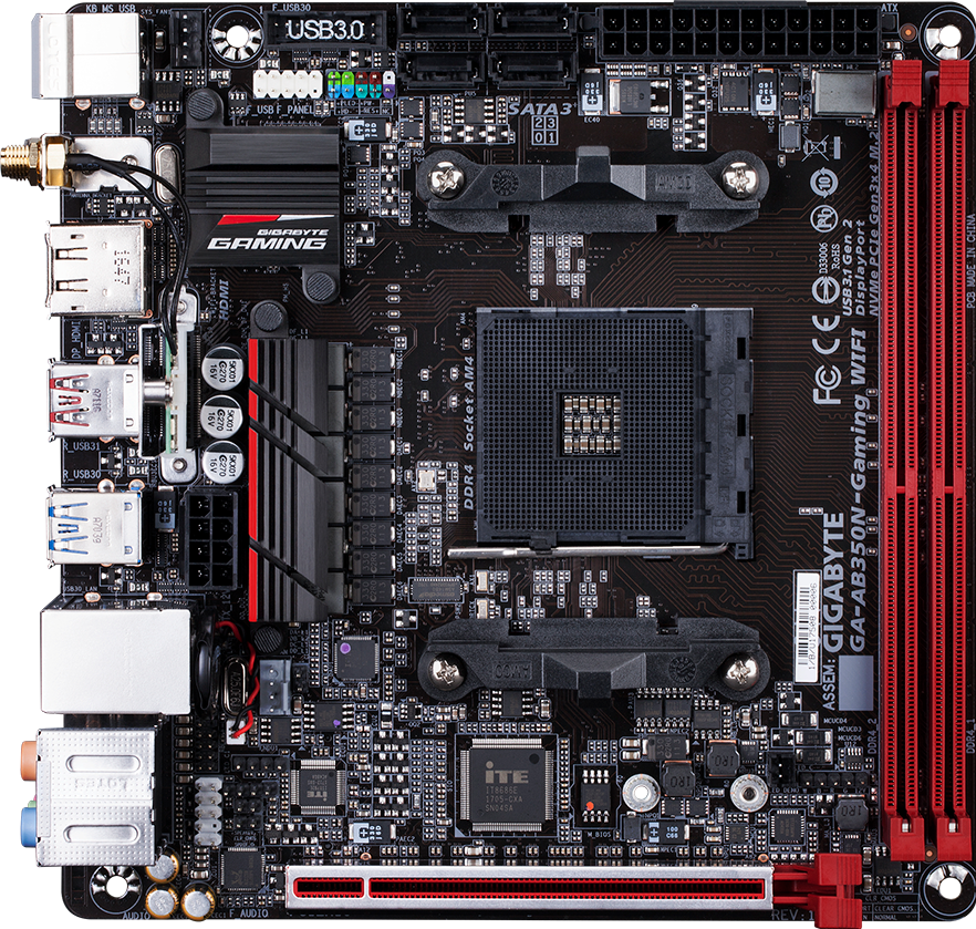 GA-AB350N-Gaming WIFI (Rev. 1.0) Motherboard Specifications