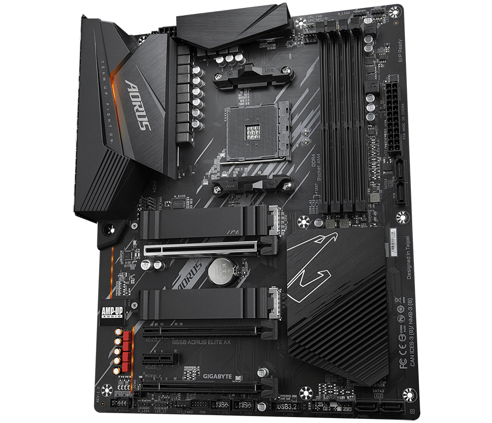 Imagen N°1 Mainboard Gigabyte Aorus Elite Ax B550 Am4 Ddr4 Atx 