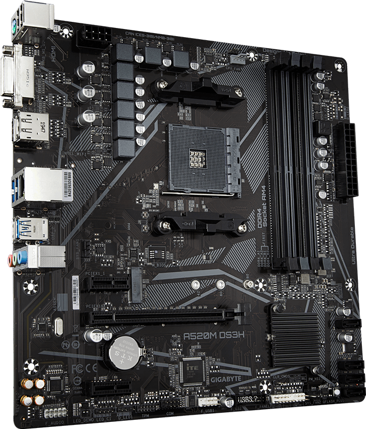 A520M DS3H (Rev. 1.x) マザーボード - GIGABYTE Japan