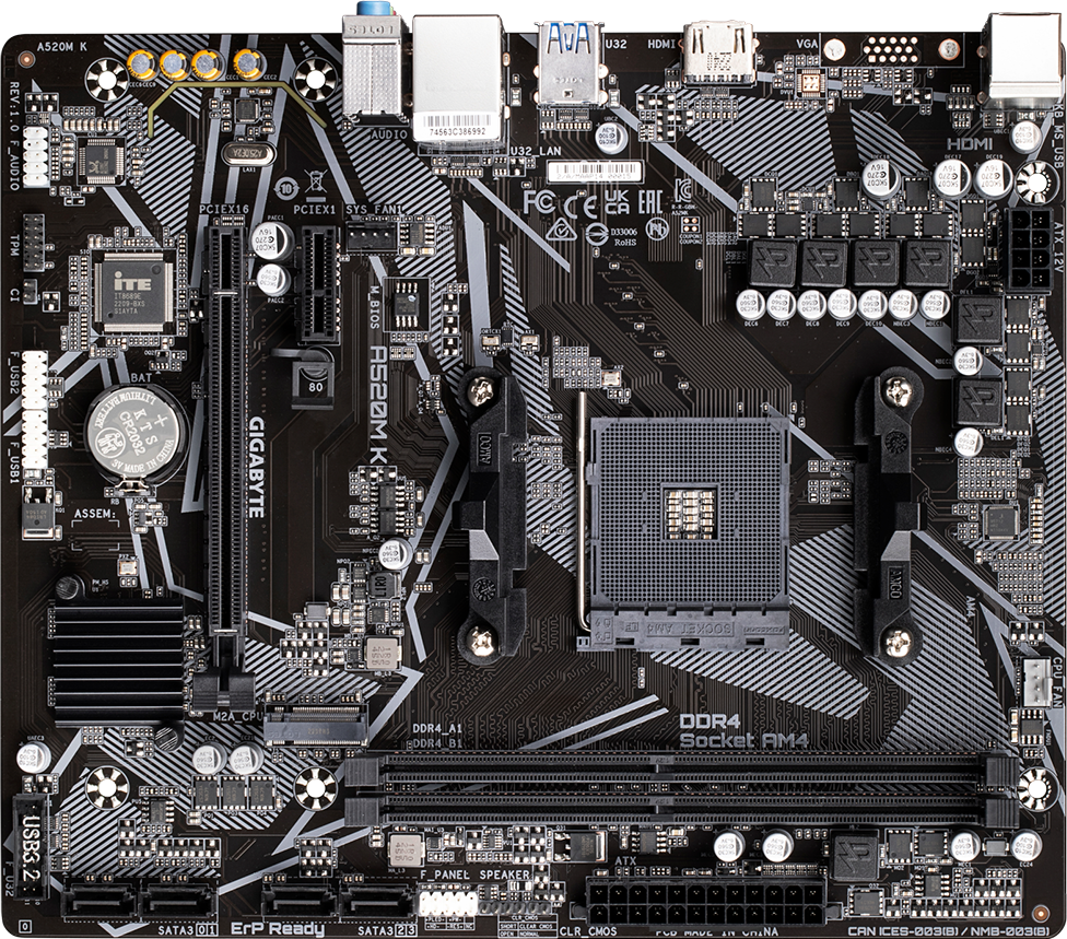A520M K (Rev. 1.0) Motherboard - GIGABYTE Global