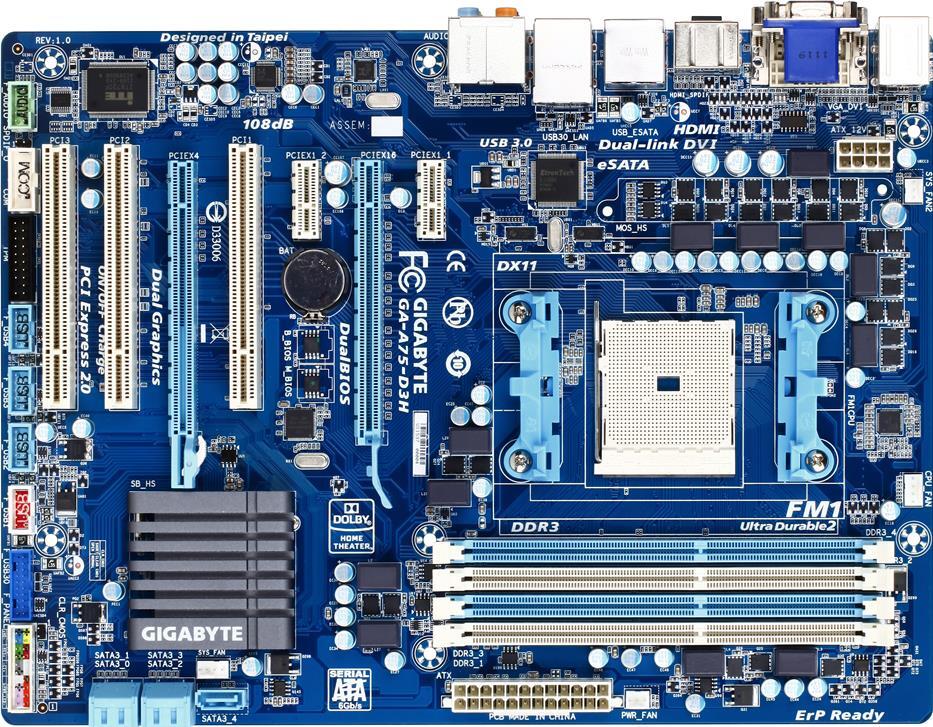GA-A75-D3H (Rev. 1.0) Motherboard - GIGABYTE Global