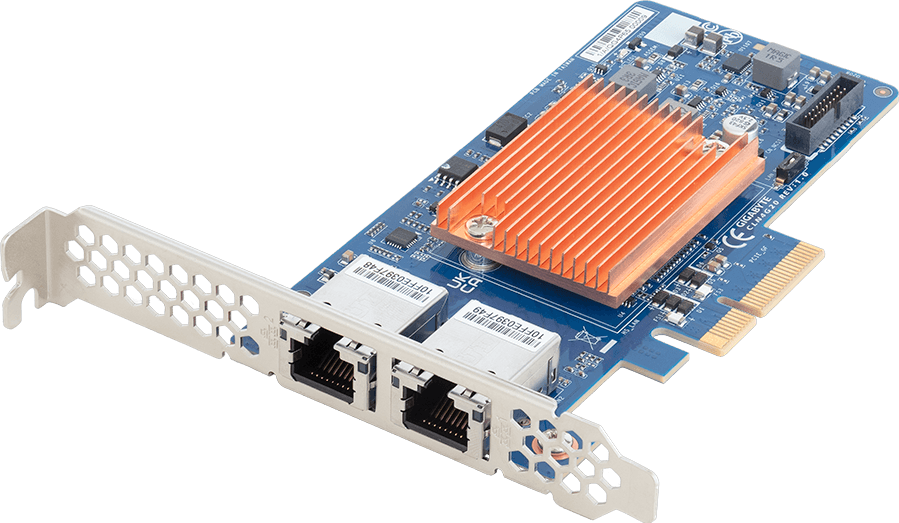CLN4G20 - LAN Card - Intel® X710-AT2 - 10 Gb/s, 2-port