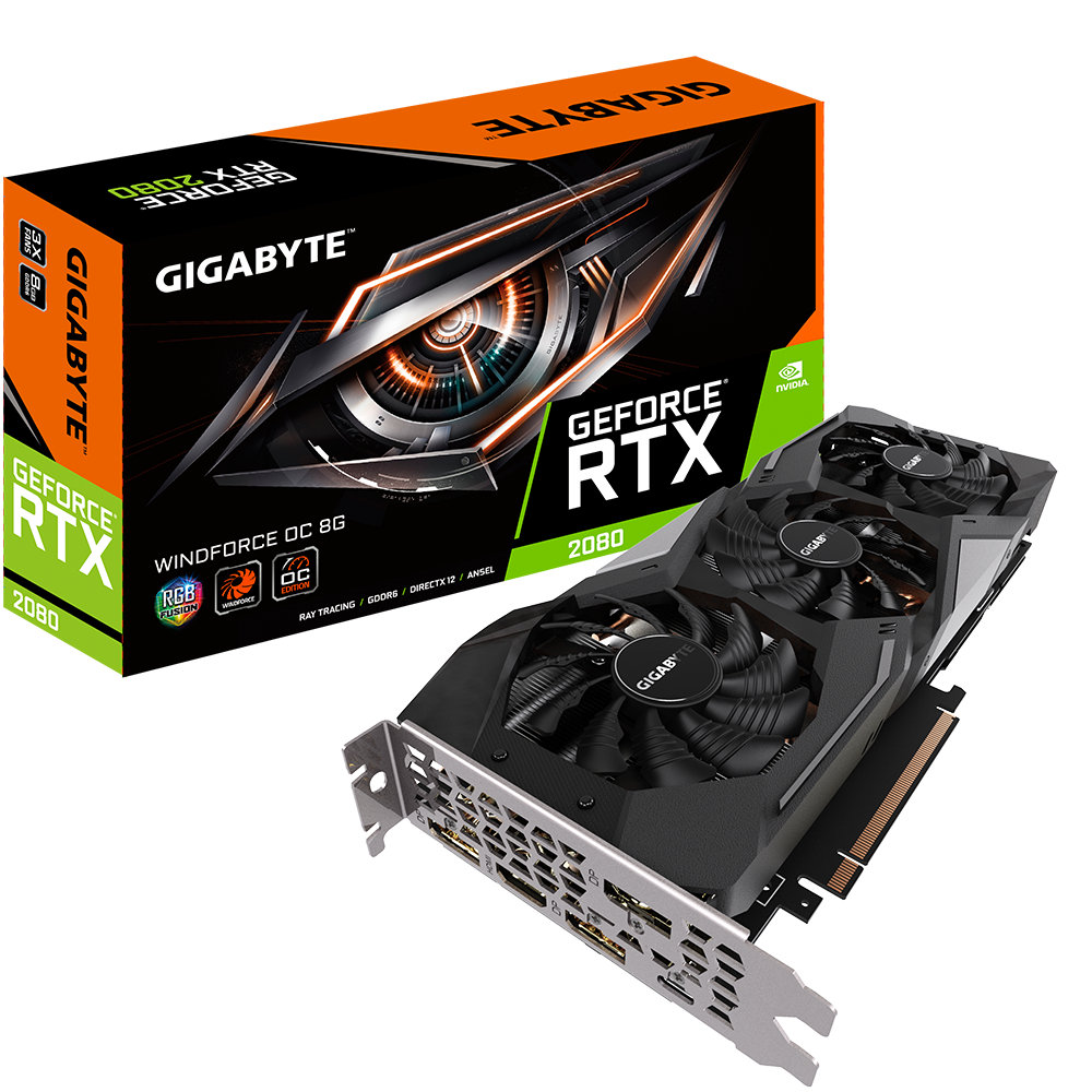 【GIGABYTE  RTX 2080】GV-N2080WF3OC-8