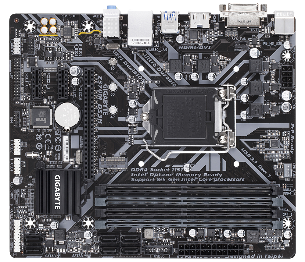 Z370M DS3H (rev. 1.0) Gallery | Motherboard - GIGABYTE Global